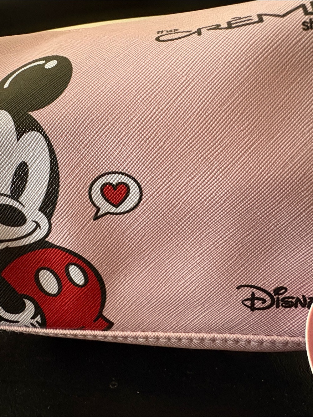 Disney Pink Makeup Bag with Mickey Tag - Picture 7 of 8